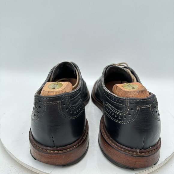 Allen Edmonds Neumok Men Size 9.5B Brown Leather Wingtip Oxford Dress Shoes - Picture 5 of 11